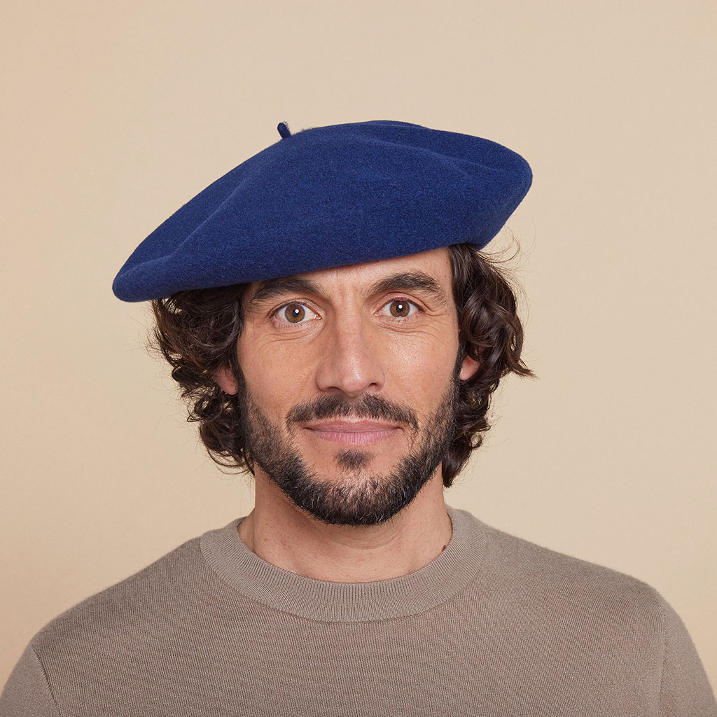 French traditional men's beret made in France