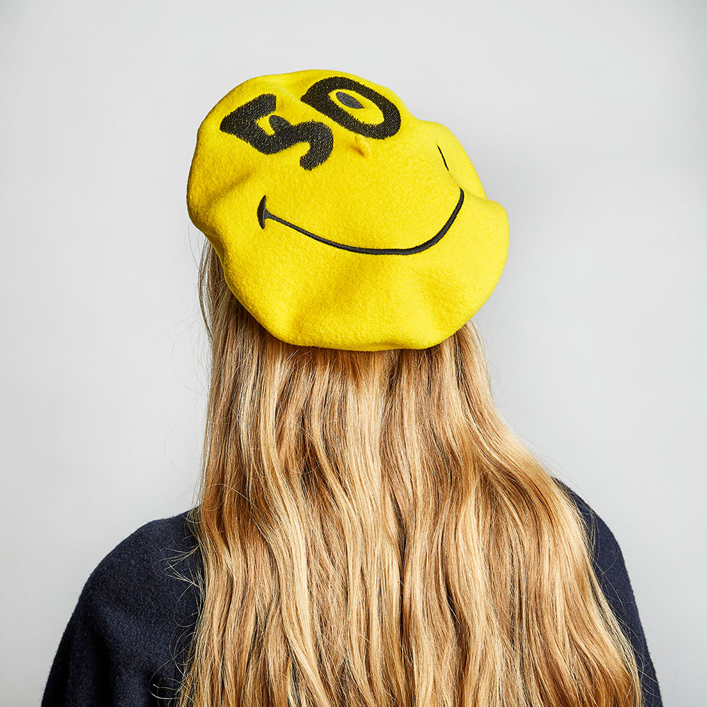 Smiley x Laulhère Yellow Beret
