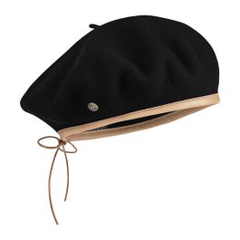 Large Rosa military beret in wool 100% made in France | Maison Laulhère