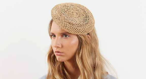 Woven Raffia Berets and Caps